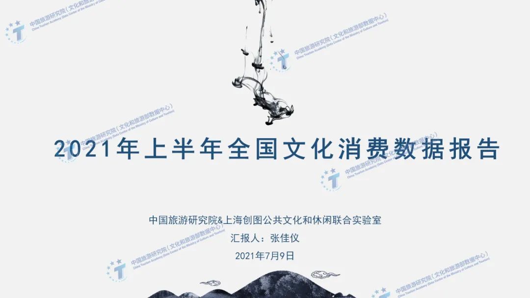 2021上半年全国文化消费数据报告（PPT版）